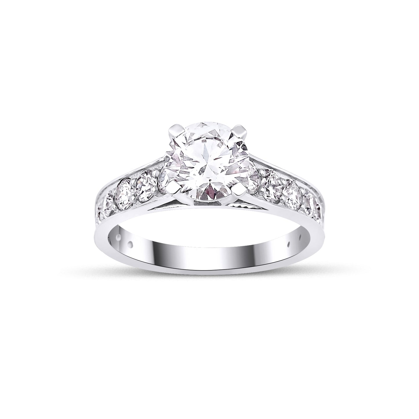1 Carat Diamond Gold Engagement Ring, Diamond Wedding Band, Diamond Promise Ring, Handmade Ring, IGI Certified Ring, Gift For Her