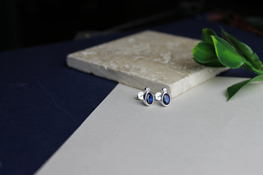 Gold Sapphire Diamond Earring, Design Earring, Trend Earring, Fashion Earring, Gift, For Her
