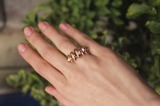 14k Gold Clash Ring, Gold Spike Ring, Gold Clash Ring, Gold Spike Ring, Gold Stacking Ring, Gift For Her, Christmas Gift