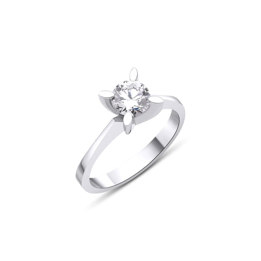 14k Gold Diamond Engagement Ring, Diamond Bridal Ring, Diamond Wedding Band, Solitaire Ring, Proposal Ring, Birthday Gift
