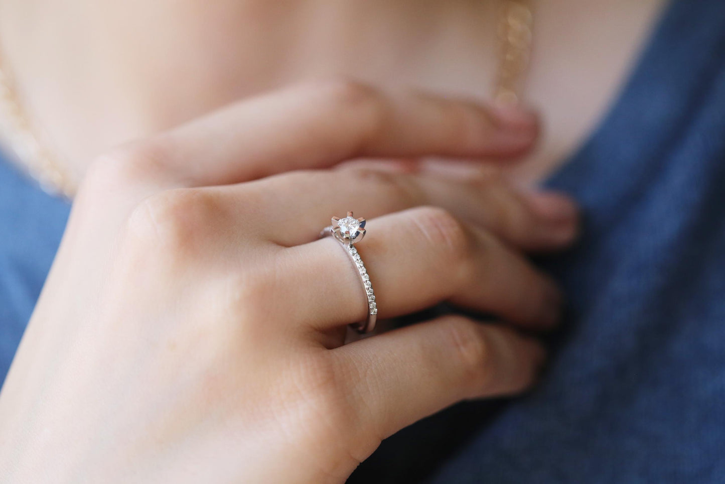 0.75 ct Diamond Ring, Gold Engagement Ring, Diamond Wedding Band, Solitaire Ring, Proposal Ring, Engagement Ring, IGI Certified Ring