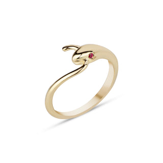 14k Gold Diamond Serpent Ring, Serpent Ring, Gold Serpent Ring, Diamond Snake Ring, Gold Snake Ring, Serpent Cuff Ring, Gift For Her